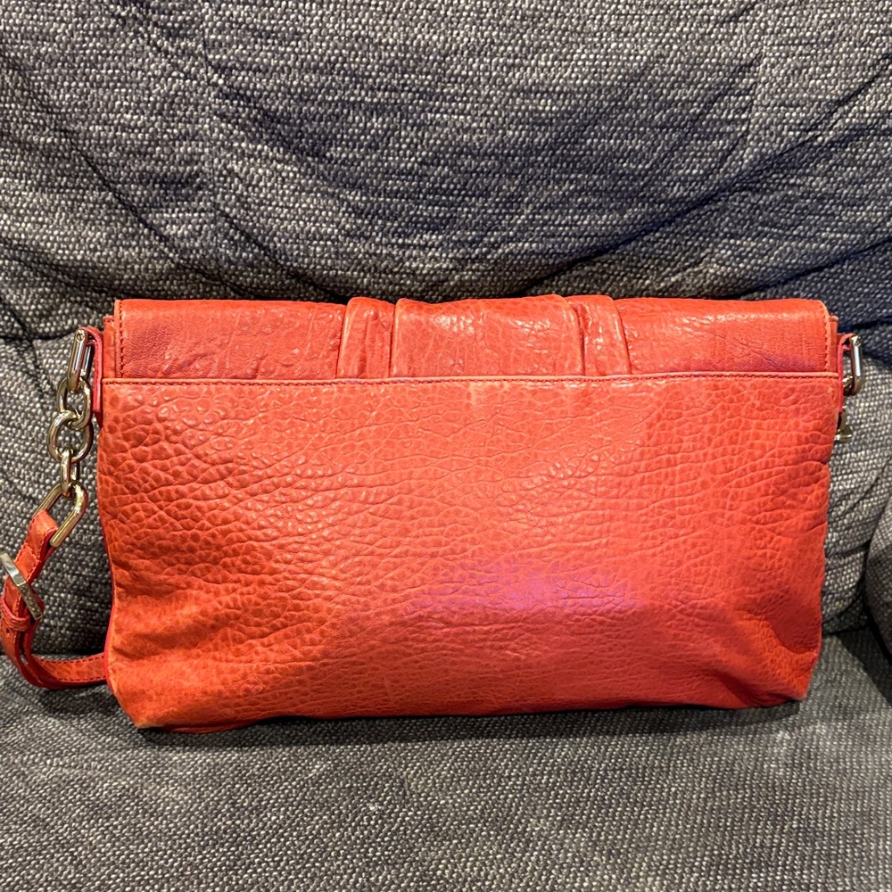 Fendi Mia Flap Shoulder Bag- Red Leather - Picture 4 of 16
